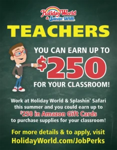 Click to download the Teacher Perks flyer.